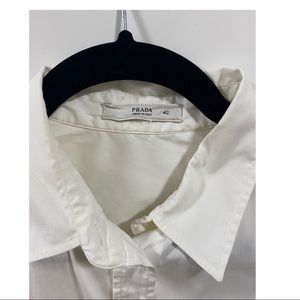 Prada Sleeveless Button Down Top